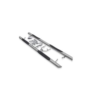 Chrome Stainless Steel Side Bars + 4 Step Pads For Citroen Berlingo 2019+ Van