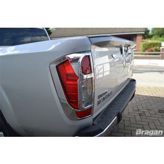 Chrome Tail Light Trim Set 2 Piece For Nissan Navara NP300 2016+