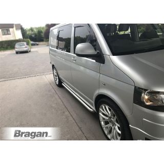 Chrome Stainless Steel Side Bars - Curved For Citroen Berlingo LWB 2019+