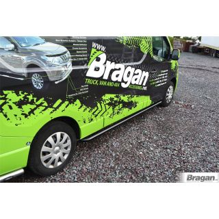 Black Stainless Steel Side Bars - Curved For Citroen Berlingo SWB 2019+