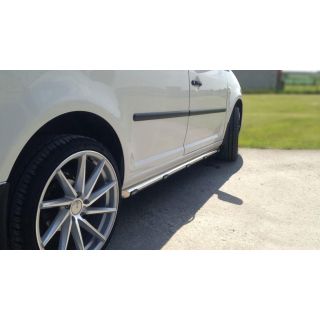 Chrome Stainless Steel  2" Side Bars + White Flush LEDs For Citroen Berlingo 2019+