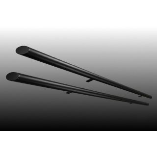 2" Black Stainless Steel Side Bars For Citroen Berlingo LWB 2019+