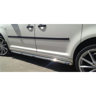 Chrome Stainless Steel Side Bars + White LEDs + Down Lights For LDV Maxus V80 SWB