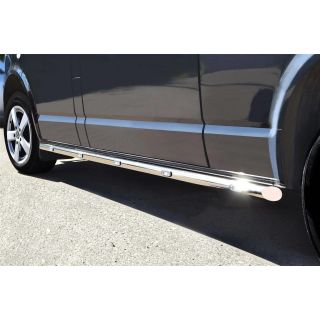 Chrome Stainless Side Bars + White LEDs + Down Lights For Citroen Berlingo LWB 2019+