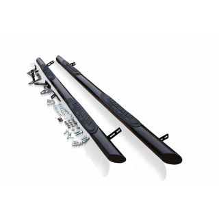 3" Black Stainless Steel Side Bars + 4 Step Pads For Citroen Berlingo SWB 2019+ Van Accessories
