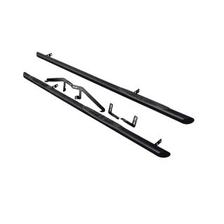 3" Black Stainless Steel Side Bars + 3 Step Pads For Citroen Berlingo SWB 2019+ Van Accessories