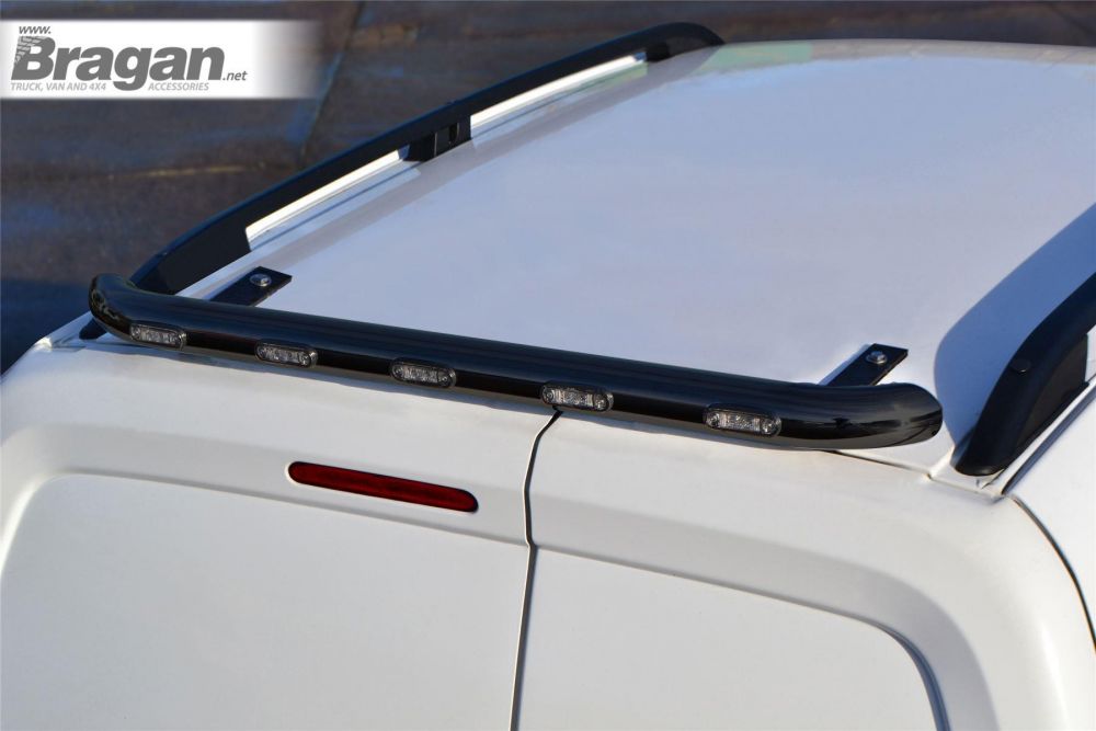 To Fit 2012-2019 Opel Vauxhall Combo D LWB Black Aluminium Roof Rails Rack Bar