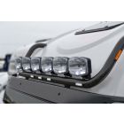 Black Stainless Roof Bar + LED + Oval Spots For Iveco S-Way AT Sleeper Cab