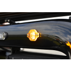 12 / 24v 4 Amber LED Flush Fit Flashing Strobes  - Type B with Screw Holes