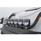 Black Stainless Roof Light Bar + LEDs For Iveco S-Way AT Sleeper Cab