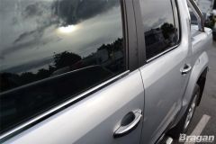 To Fit 2010 - 2016 Volkswagen VW Amarok Window Trim Chrome Set