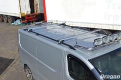 Roof Rails SILVER + Cross Bars + Stops For Vauxhall Opel Vivaro C 2019+ LWB Long L3