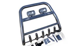Bull Bar + Rectangle Spots x2 For Ford Ranger 2012 - 2016 Abar - Detachable