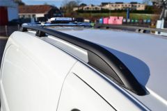 To Fit 2007 - 2016 Peugeot Expert LWB Black Metal Roof Rails