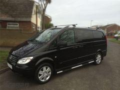 To Fit 2014+ Mercedes Vito / Viano ELWB Roof Rails + Cross Bars + Load Stops