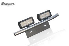 Number Plate Bar + 6.6'' LED Light Bar For Mitsubishi L200 /Triton 2012-2015