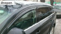 To Fit 2006 - 2015 Audi Q7 Smoked Tinted Window Deflectors - Adhesive