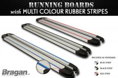 SILVER Running Boards For 2007 - 2016 Fiat Scudo SWB Multi Colour