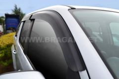 To Fit 2006 - 2010 Hyundai Santa Fe Smoked Window Deflectors - Adhesive