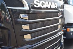 To Fit Scania P G R Pre 2009 Series Chrome Front Grill Trim Set - Wider Grill