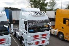 Roof Bar + Jumbo Spot Lamps x4 For DAF CF 2014+ Space Cab Stainless 