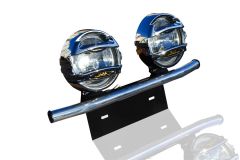 Number Plate Bar + Chrome Spot Lights x2 For Vauxhall Opel Movano 2010+