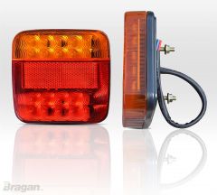 2x 12 / 24v Universal LED Rear Trailer Lamps - Stop / Tail / Indicator
