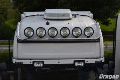 To Fit Mercedes Actros MP4 Big Space Roof Light Bar + Flush LEDs + Round Black Spots - TYPE B