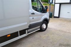 Side Step Bars For Ford Transit MK8 Chassis Cab Tipper 2014+