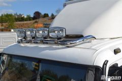 To Fit Mitsubishi Canter Roof Light Bar B + Jumbo Spots x4 + Clamps + LEDs