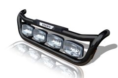 To Fit 2006+ Volvo FL Grill Light Bar C + Step Pad + Amber Side LEDs - Black