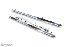 To Fit 2002 - 2014 Renault Trafic SWB Side Bars + Integrated Step Pads