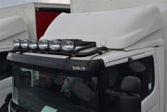 To Fit Mercedes Axor Low Cab Black Roof Light Bar + Flush LEDs