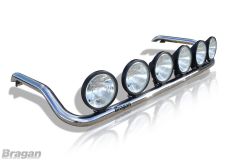 To Fit Volvo FM Series 2 & 3 Globetrotter Standard Roof Light Bar + Round Spot Lamps