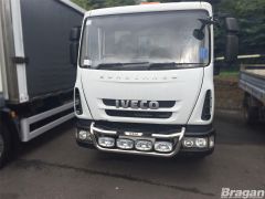 To Fit Iveco Trakker Stainless Steel Grill Light Bar C + Oval Spot x4