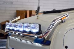Roof Light Bar TYPE C + LEDs + Spots + Horns x2 For DAF XF 105 Super Space Cab 