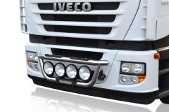 To Fit Iveco Stralis Active Space Grill Light Bar A + Round Spot Lamps