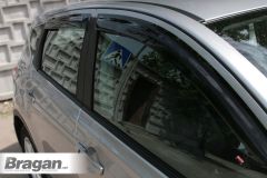 To Fit 2007 - 2014 Nissan Qashqai Smoked Window Deflectors - Adhesive