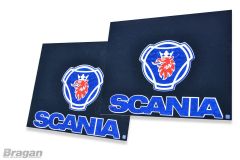 Mud Guards For Scania Set of 2 - 60cm x 50cm BLUE