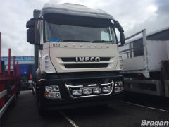 To Fit Iveco Stralis Cube + Hi-Way Active Day Front Grill Light Bar C + Step Pads