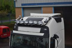 Roof Bar + LEDs + Spots For Volvo FH4 2013-2021 Globetrotter XL Cab  BLACK