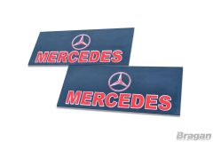 2pc Pair UV Rubber Mercedes Front Mudguards