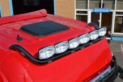 To Fit Renault T Range Long Haul Black Roof Light Bar + Jumbo Spots + Flush LEDs