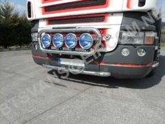 Grill Light Bar B + Round Spot Lamps x4 For DAF CF 2014+ 