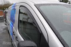 To Fit 2007 - 2016 Citroen Jumpy Side Window Wind Rain Deflectors Smoke Shield