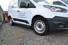 To Fit 2014+ Ford Transit / Tourneo Connect LWB Black Side Bars Type B