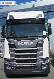 To Fit 2017+ New Generation Scania R & S Tinted Smoked Acrylic Sunvisor