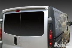 To Fit 2014+ Renault Trafic Rear Roof Spoiler Barn Door Factory White