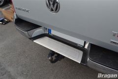To Fit 2010 - 2016 Volkswagen VW Amarok Chrome Rear Bumper Step Trim