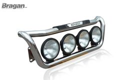 To Fit Renault Premium Grill Light Bar D + Step Pads + Side LEDs